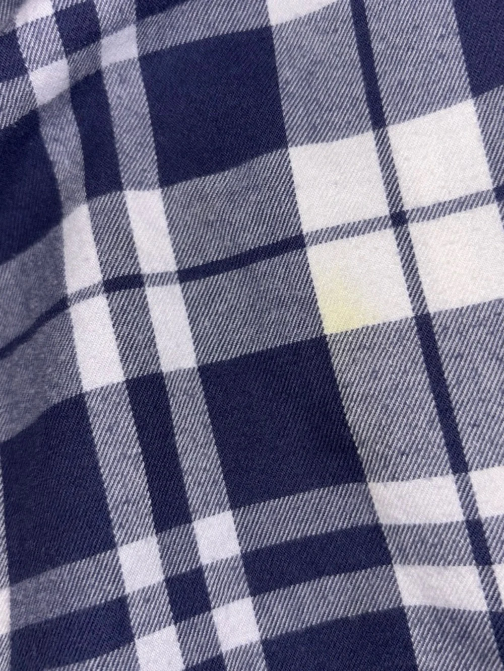 J. Crew Navy and White Plaid Button-Down Shirt